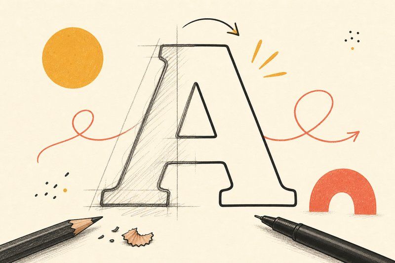 From sketch to font file: How hand-drawn letters become a typeface