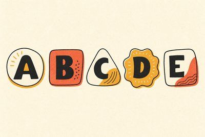 Illustration for "Famous logos and the fonts behind them"