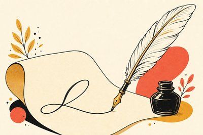 Illustration for "Script fonts explained: Formal calligraphy vs. casual handwriting styles"